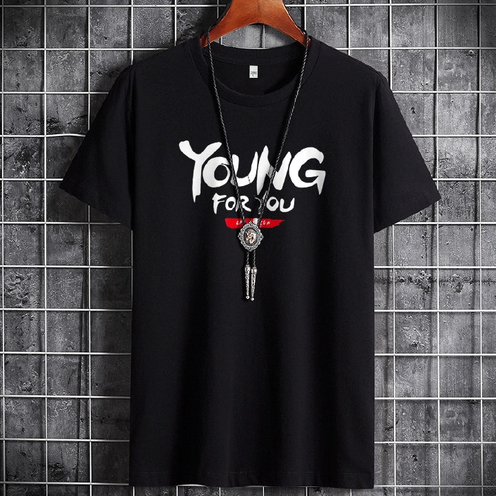 Red t-shirt with The Band graphic